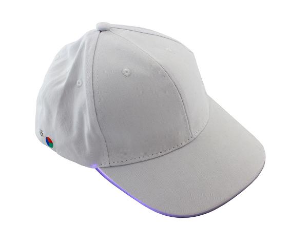 Бейсболка кепка SiPL с LED подсветкой Белая RGB Бейсболка кепка SiPL с LED подсветкой Белая RGB