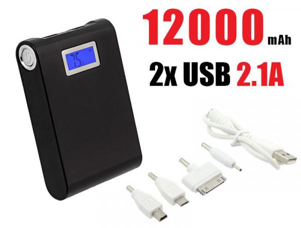 POWER BANK 12000MAH ЖК+ФОНАРИК POWER BANK 12000MAH ЖК+ФОНАРИК