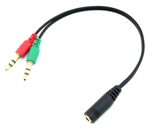 Адаптер переходник mini Jack / 2 mini jack 21 см SiPL Адаптер переходник mini Jack / 2 mini jack 21 см SiPL
