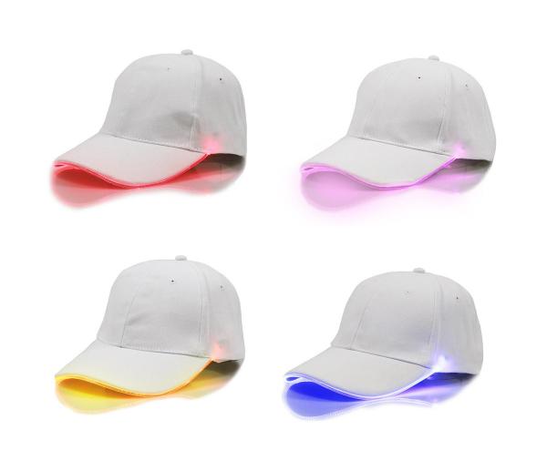 Бейсболка кепка SiPL с LED подсветкой Белая RGB Бейсболка кепка SiPL с LED подсветкой Белая RGB