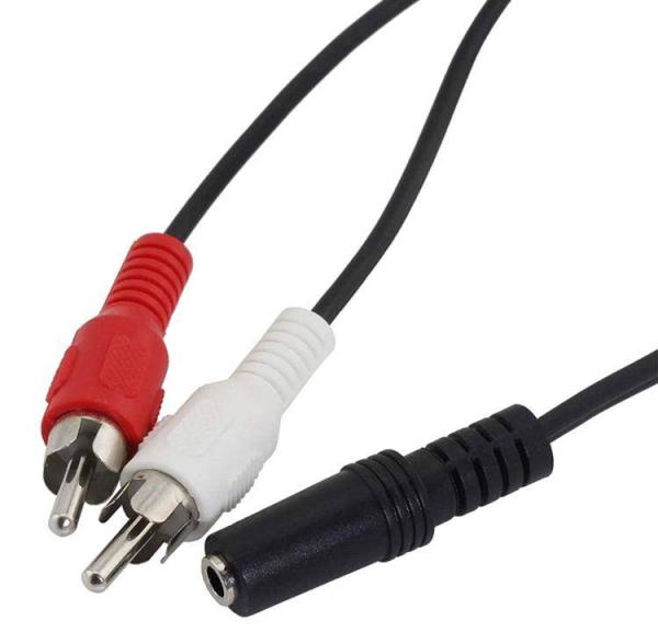 Кабель переходник JACK 3.5 мм на 2x RCA  SiPL Кабель переходник JACK 3.5 мм на 2x RCA  SiPL