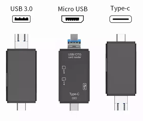 Мульти картридер USB  5в1 SIPL Мульти картридер USB  5в1 SIPL