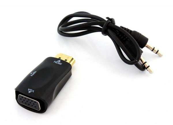 Адаптер HDMI в VGA D-Sub + аудиовыход SiPL Адаптер HDMI в VGA D-Sub + аудиовыход SiPL