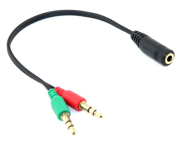 Адаптер переходник mini Jack / 2 mini jack 21 см SiPL Адаптер переходник mini Jack / 2 mini jack 21 см SiPL