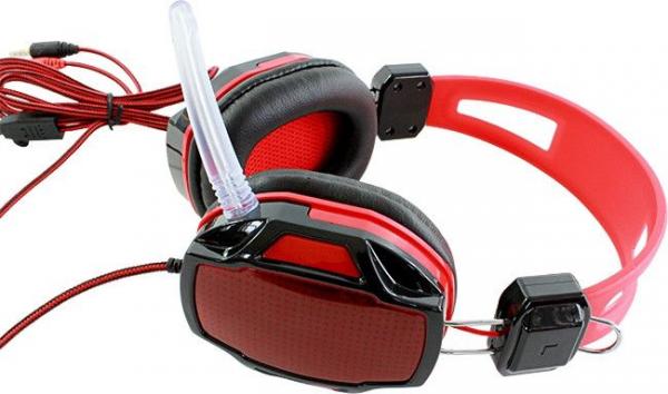 Игровые наушники с микрофоном,с усиленным кабелем SiPL Red Игровые наушники с микрофоном,с усиленным кабелем SiPL Red