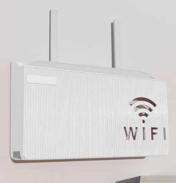 Пластиковый держатель для WiFi роутера белый SiPL Пластиковый держатель для WiFi роутера белый SiPL